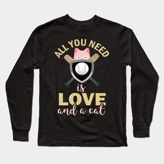 All You Need Is Love and a cat Long Sleeve T-Shirt by busines_night